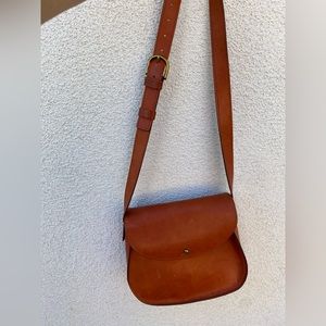 Leather Madewell cross body purse